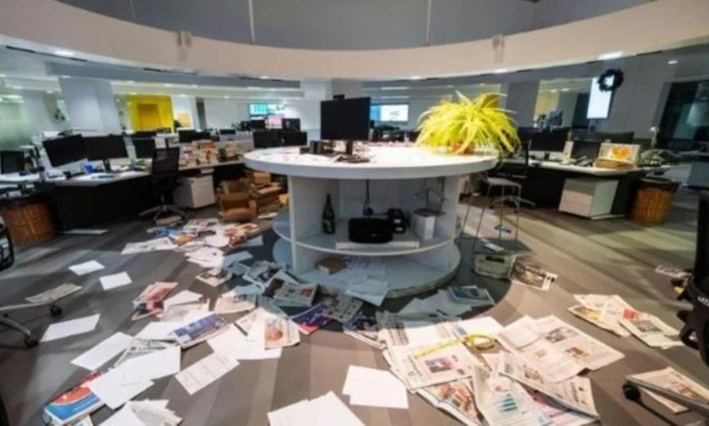 Activistas pro Palestina asaltaron y destrozaron la redacción de un diario en Italia