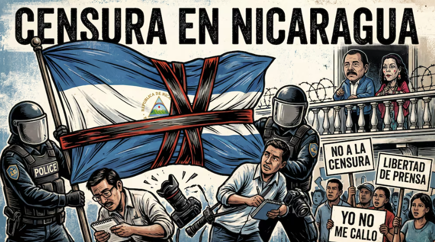 Censura, periodistas exiliados y zonas de “silencio informativo”: así arrasó la dictadura de Ortega con la libertad de expresión en Nicaragua